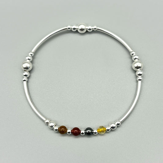 Crystal healing bracelet for willpower by My Silver Wish